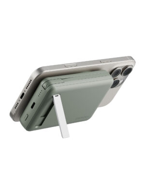 Внешний аккумулятор EnergEA MagPac PRO Plus 10000mAh ССС QI2 15W USB-C 20W с кабелем, бежевый