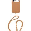 Чехол со шнурком UNIQ COEHL MIRELLE (MagSafe) для iPhone 17 Pro Max PECAN BROWN