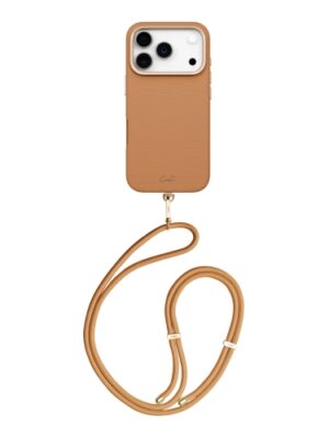 Чехол со шнурком UNIQ COEHL MIRELLE (MagSafe) для iPhone 17 Pro PECAN BROWN