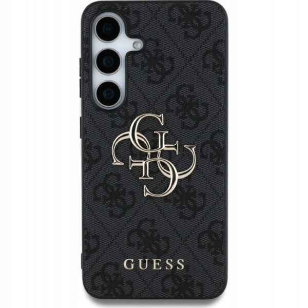 Чехол GUESS для Galaxy A56 PU Classic Metal logo Hard Black