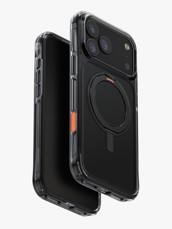 Чехол с поворотным кольцом UNIQ HYBRID SWIVIX WITH 360 ROTATING (MagSafe) для iPhone 17 Pro CARBON BLACK