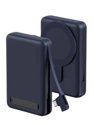 Внешний аккумулятор EnergEA MagPac PRO Plus 10000mAh ССС QI2 15W USB-C 20W с кабелем, синий