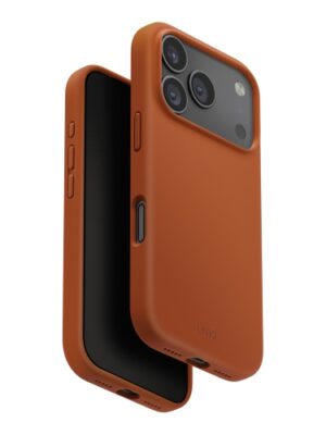 Чехол силиконовый UNIQ HYBRID LINO (MagSafe) для iPhone 17 Pro Max SUNSET ORANGE