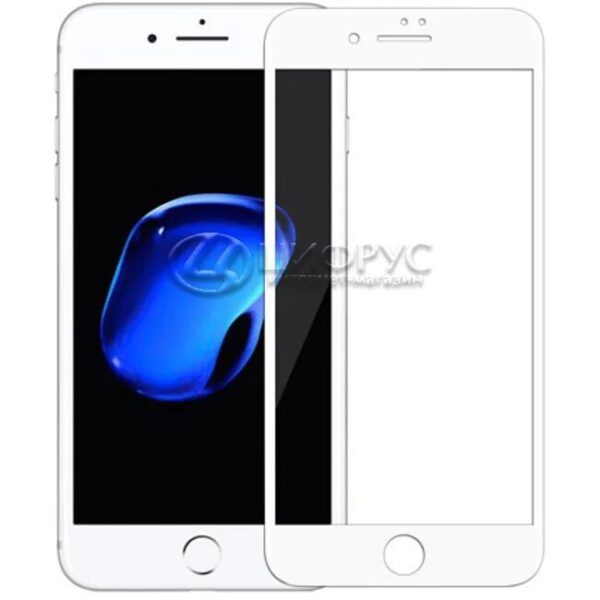 Стекло защитное 3D iPhone 7 Plus (White) в тех. упак.