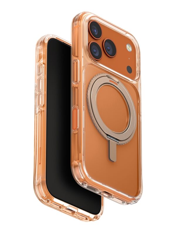 Чехол с поворотным кольцом UNIQ HYBRID SWIVIX WITH 360 ROTATING (MagSafe) для iPhone 17 Pro TAUPE GOLD
