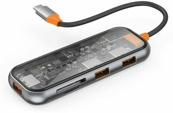 Переходник Wiwu Adapter Travelling 5in1 USB-C Hub Wi-HB005
