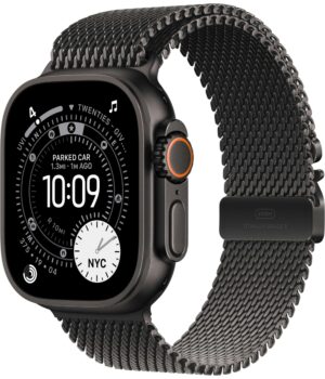 Смарт-часы Apple Watch Ultra 3 49mm Black Ti Black Titanium Milanese Loop M