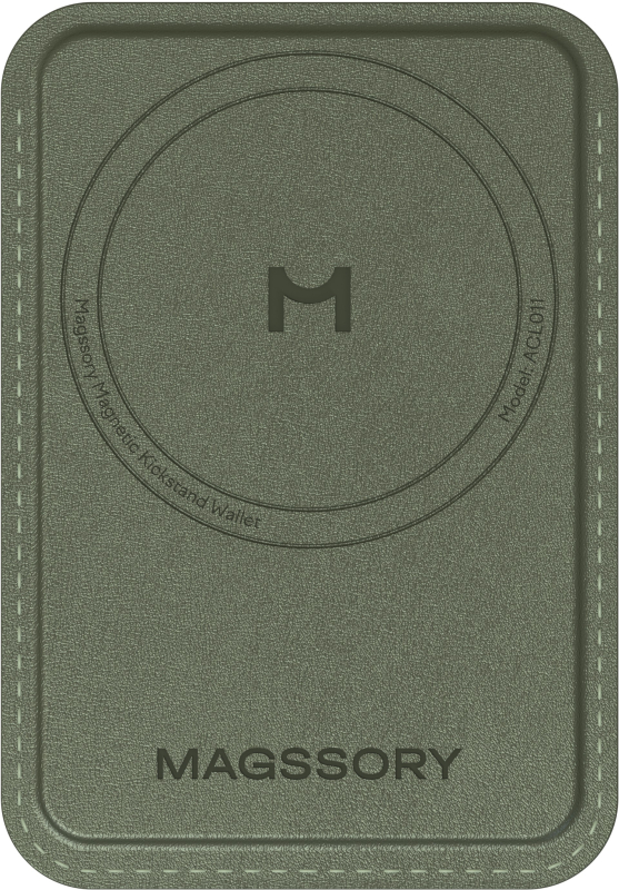 Кошелек-кардхолдер MAGSSORY Duo c подставкой с MagSafe, хаки