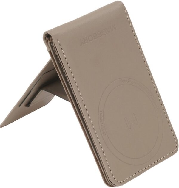 Кошелек-кардхолдер MAGSSORY Duo c подставкой с MagSafe, латте